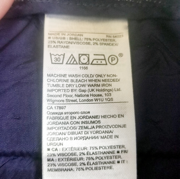 Banana Republic Front Pleat Navy Pinstripe Walking Shorts sz 10 EUC - Picture 7 of 7